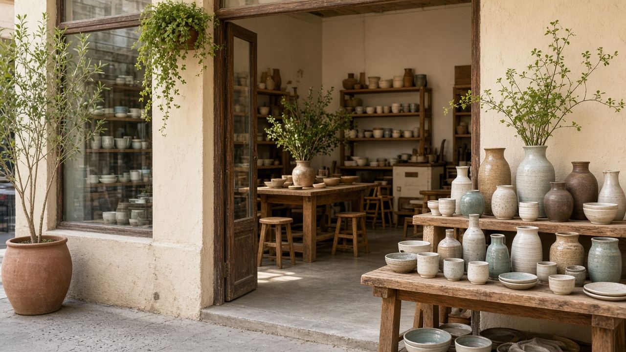 Ceramics studio / workshops / small shop story image