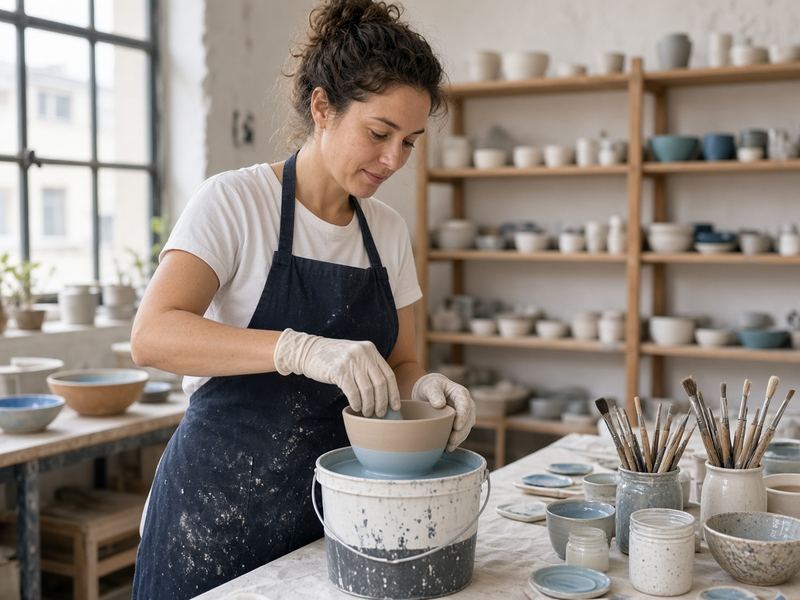 Glaze days at Steadytrail Studio